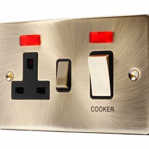 45Amp Double Pole Switch with Socket - C332ABB