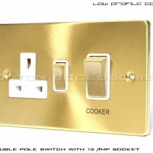 45Amp Double Pole Switch with Socket - C332BBW
