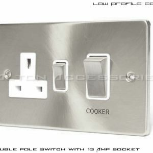 45Amp Double Pole Switch with Socket - C332BCW