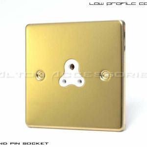 1G 2Amp Round Pin Socket - C455PBW