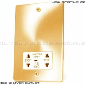 Duel Voltage Isolated Shaver Socket - C458BBW