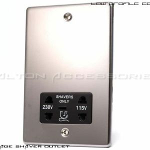 Duel Voltage Isolated Shaver Socket - C458BNB