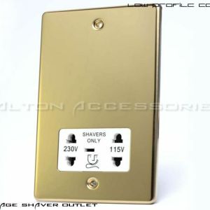 Duel Voltage Isolated Shaver Socket - C458PBW
