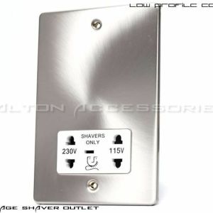 Dual Voltage Isolated Shaver Socket - C458BCW